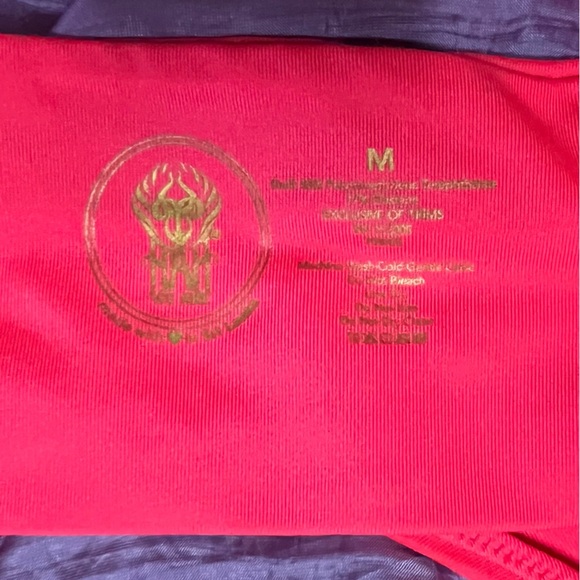 We Are HAH! | Cami BrHAH: camisole-top sports bra. size med in neon pink | EUC - Picture 5 of 7